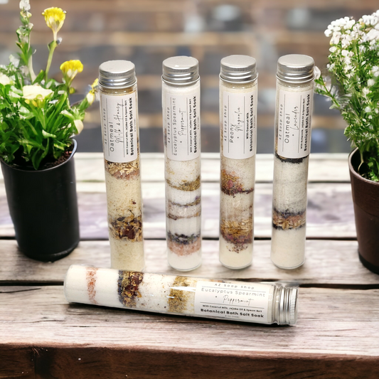 Botanical Bath Salt Tubes