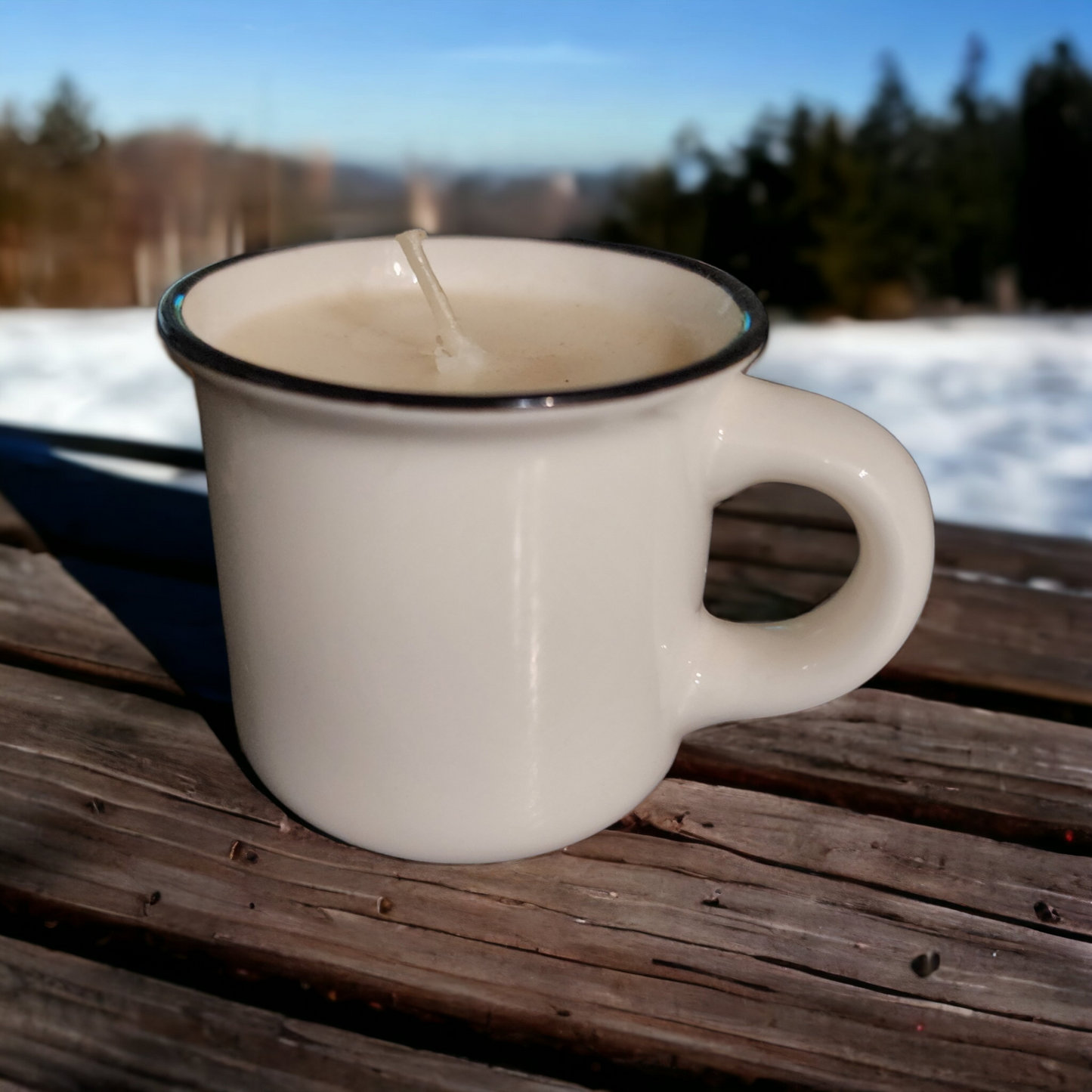 Hot Cocoa Scented Mini Espresso Mug Candle