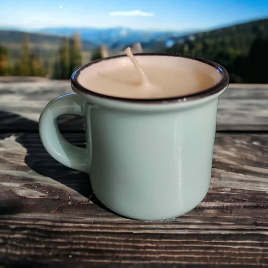 Hot Cocoa Scented Mini Espresso Mug Candle