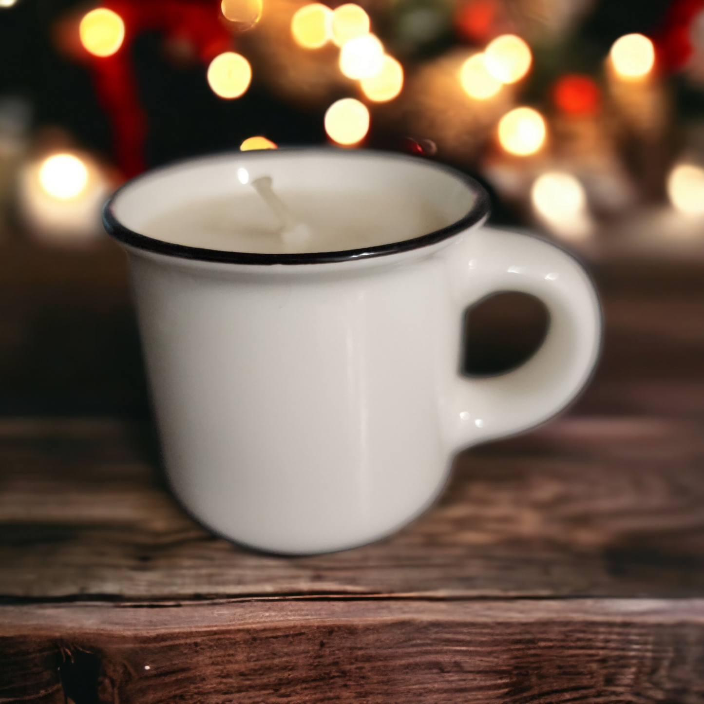 Christmas Hearth Scented Mini Espresso Mug Candle