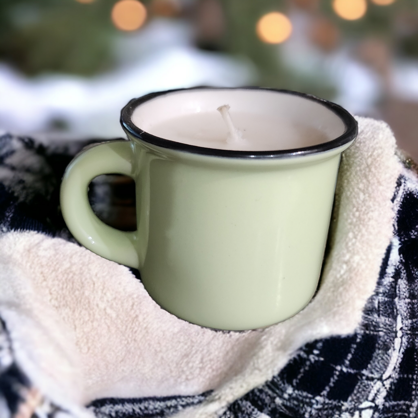 Christmas Tree Farm Scented Mini Espresso Mug Candle