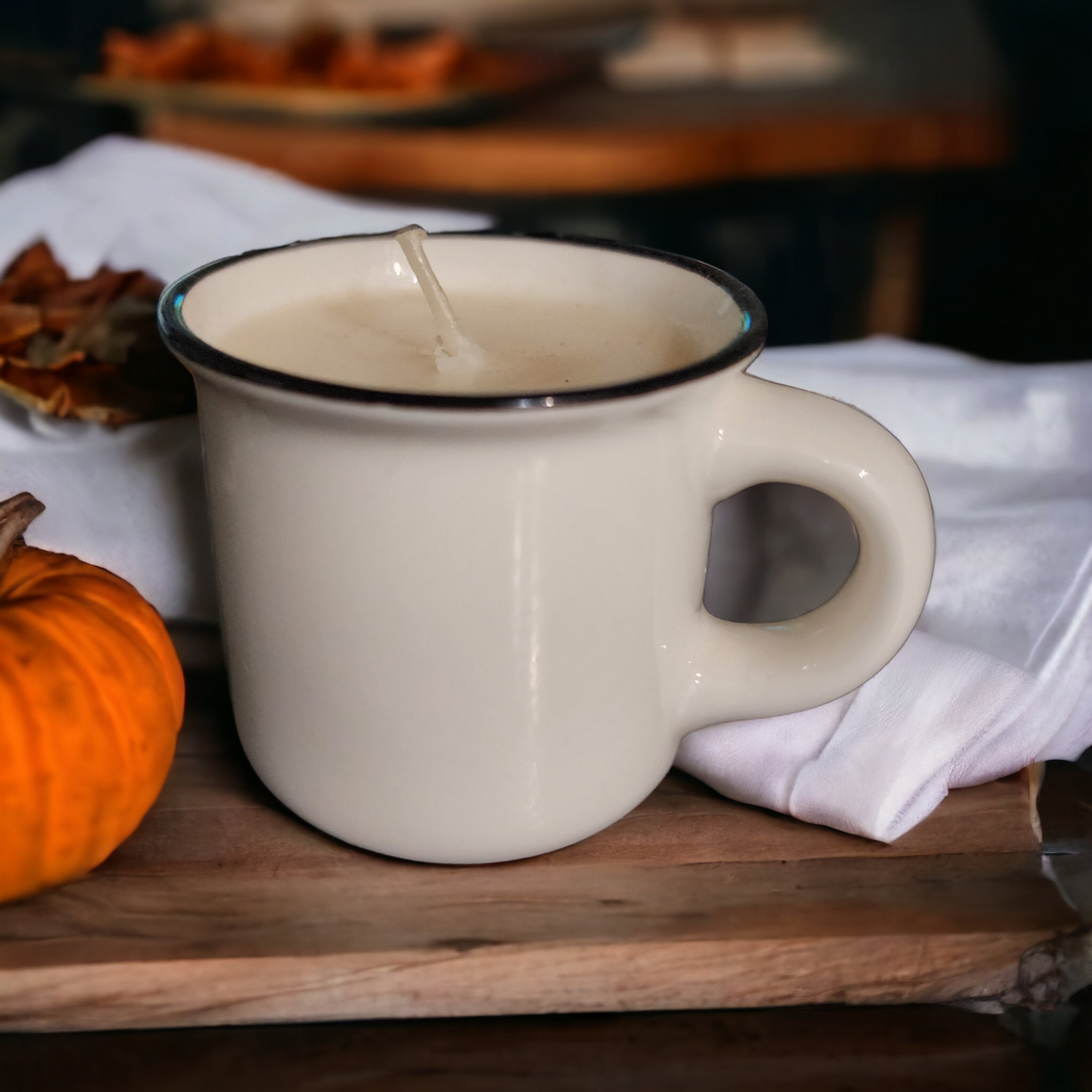 Vanilla Pumpkin Pie Scented Mini Espresso Mug Candle