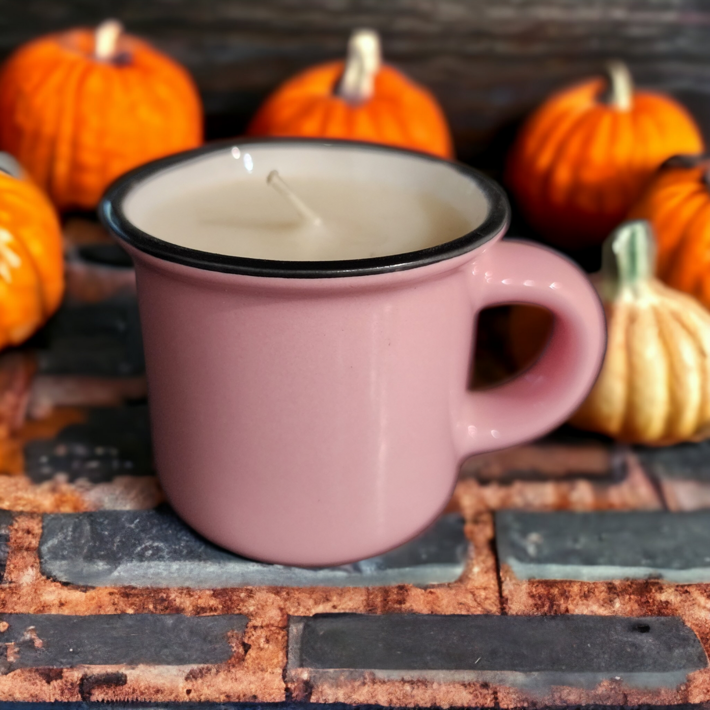 Vanilla Pumpkin Pie Scented Mini Espresso Mug Candle